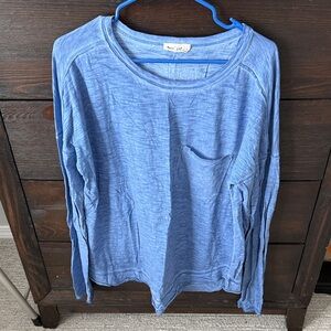 Blue Long Sleeve Tee